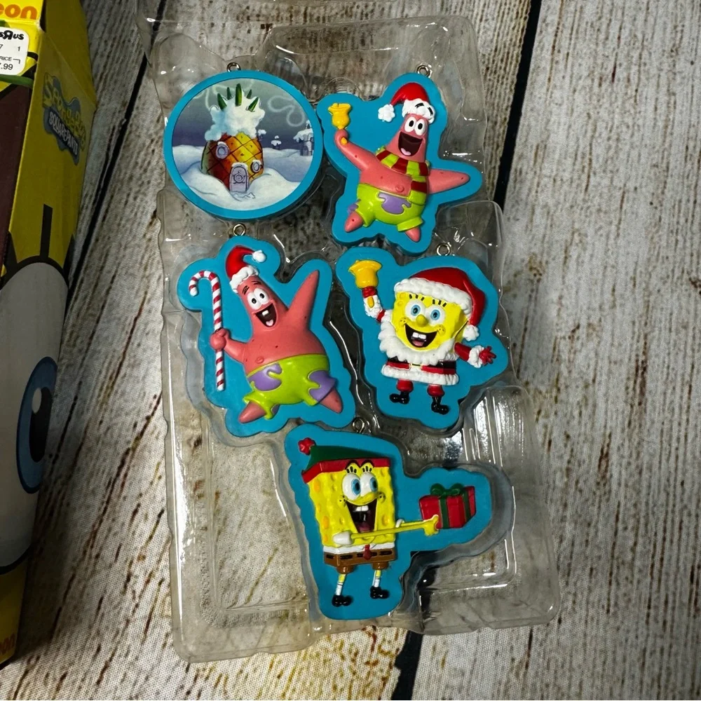 Set of 3 SpongeBob Squarepants Ornaments - some NWT